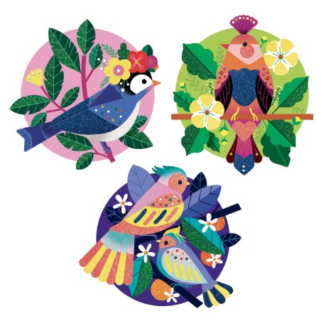 Tableau paillettes et strass Paradisio - Activité créative - Djeco
