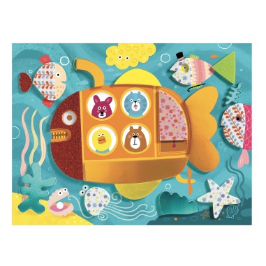 Mosaïque Mousse mousse - Activité manuelle enfant - Djeco