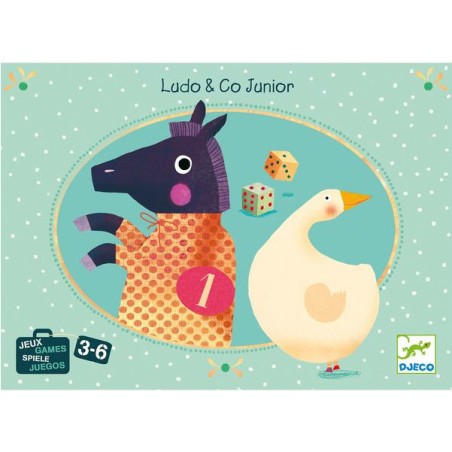 Ludo and Co Junior - jeu de l'oie et petits chevaux - Djeco