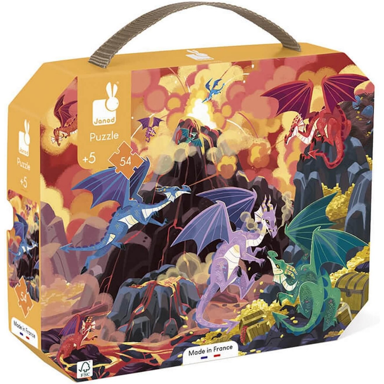 Puzzle Terre de Dragon 54 pièces Janod