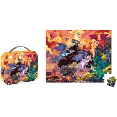 Puzzle terre de dragons 54 pièces - Puzzle enfant - Janod