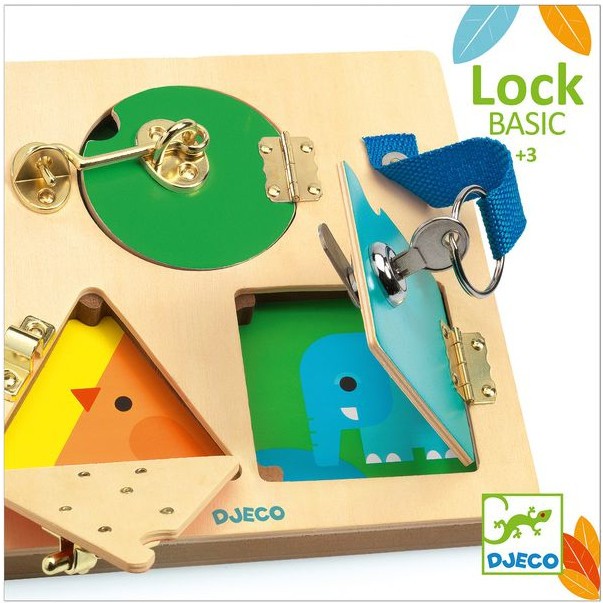 LockBasic Jeux éducatifs bois Premiers apprentissages Djeco
