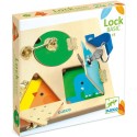 Jeu de manipulation en bois : LockBasic - Djeco