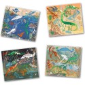 Coffret Créatif Dinosaures Artistic Patch Métal - Djeco
