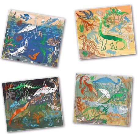 Artistic patch dinosaurus métal - loisirs créatifs - Djeco