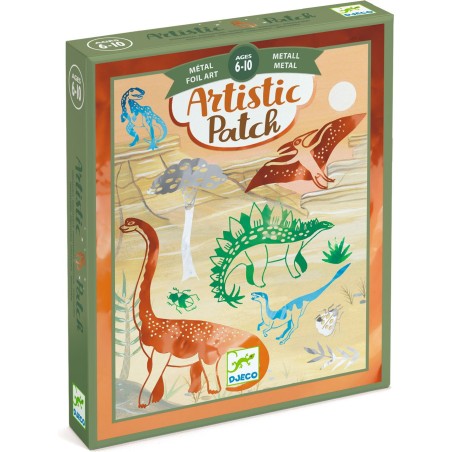 Artistic patch dinosaurus métal - loisirs créatifs - Djeco
