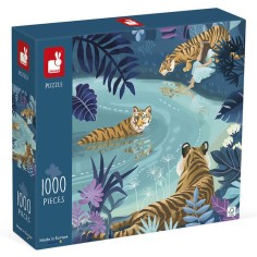 Puzzle Tigres Au Clair De Lune - 1000 pièces - Janod