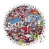 Puzzle d'observation rond 208 pièces : Pompiers de l'extrême - Janod