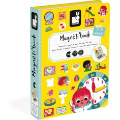 Magnéti'book j'apprends l'heure 75 magnets - Janod