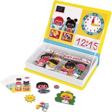 Magneti'Book J'apprends l'heure - Un jeu - Janod