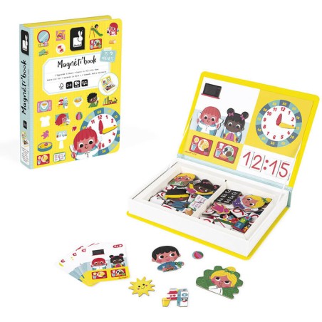 Magneti'Book J'apprends l'heure - Un jeu - Janod