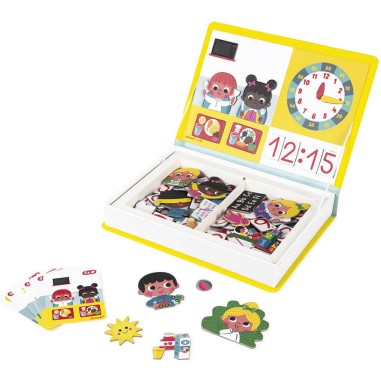 Magneti'Book J'apprends l'heure - Un jeu - Janod