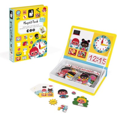 Magneti'Book J'apprends l'heure - Un jeu - Janod
