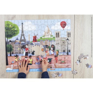 Puzzle Paris 200 pcs - Un jeu - Janod