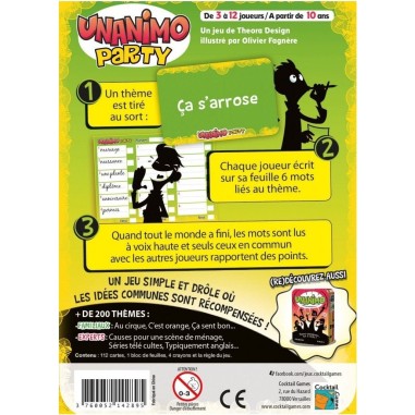 Unanimo Party - Jeu de société - Cocktail Games