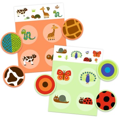 Loto Plumes et poils - Jeu éducatif - Djeco