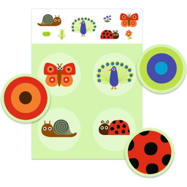 Loto Plumes et poils - Jeu éducatif - Djeco