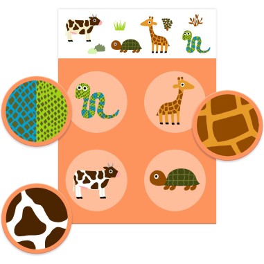 Loto Plumes et poils - Jeu éducatif - Djeco