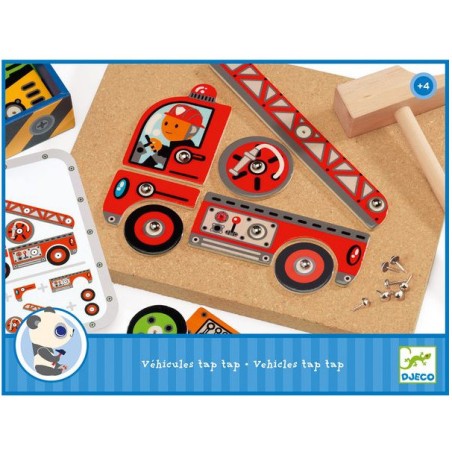 Véhicules tap tap - jeu de construction éducatif - Djeco