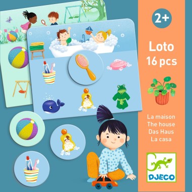 Loto Dans la maison - Jeu éducatif enfant - Djeco