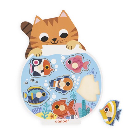 Puzzle en bois pour bébé animaux - Jeu d'éveil enfant 18 mois - Janod Puzzle en bois pour bébé animaux - Jeu d'éveil enfant 18 mois - Janod