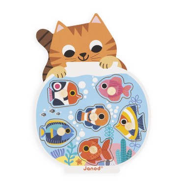 Puzzle en bois pour bébé animaux - Jeu d'éveil enfant 18 mois - Janod