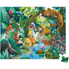 Puzzle À la découverte d’un temple Incas 100 pièces : Puzzles 50 à 149 pièces - Janod 2