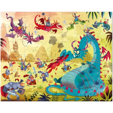 Puzzle Dragons 54 pcs - Un jeu - Janod