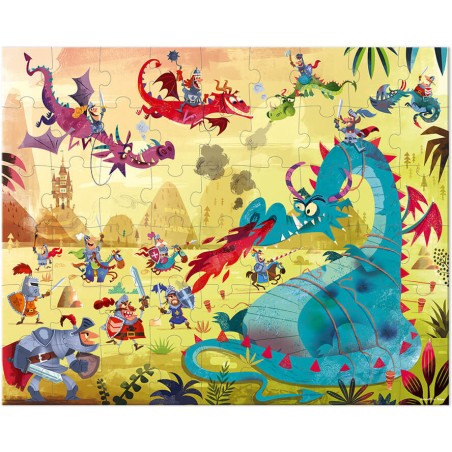 Puzzle Dragons 54 pcs - Un jeu - Janod Puzzle Dragons 54 pcs - Un jeu - Janod