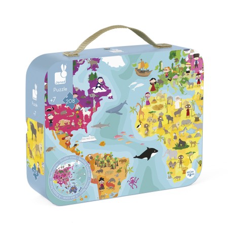 Valisette Puzzle 'Planète Bleue' 208 pièces : Puzzles 150 à 499 pièces - Janod Valisette Puzzle 'Planète Bleue' 208 pièces : Puzzles 150 à 499 pièces - Janod