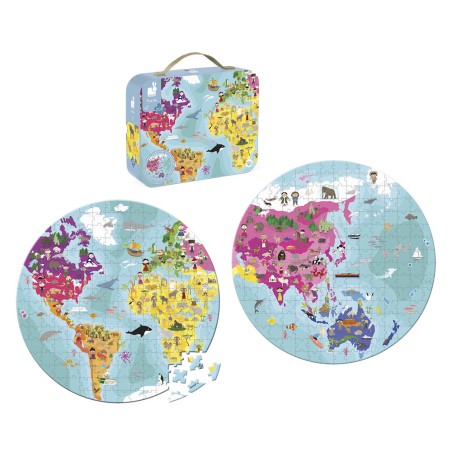 Valisette Puzzle 'Planète Bleue' 208 pièces : Puzzles 150 à 499 pièces - Janod Valisette Puzzle 'Planète Bleue' 208 pièces : Puzzles 150 à 499 pièces - Janod