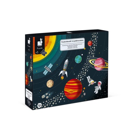Puzzle éducatif Système Solaire 100 pcs - Janod Puzzle éducatif Système Solaire 100 pcs - Janod