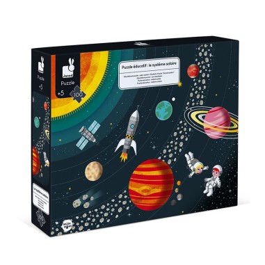 Puzzle éducatif Système Solaire 100 pcs - Janod