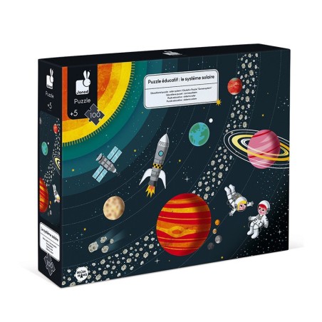 Puzzle éducatif Système Solaire 100 pcs - Janod Puzzle éducatif Système Solaire 100 pcs - Janod