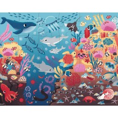 Puzzle phosphorescent - Puzzle magique l'océan pour enfant 3 ans - Janod