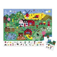 Puzzle d'observation La Ferme 24 pièces : Puzzles 20 à 49 pièces - Janod