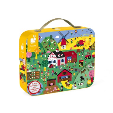Puzzle d'observation La Ferme 24 pièces : Puzzles 20 à 49 pièces - Janod