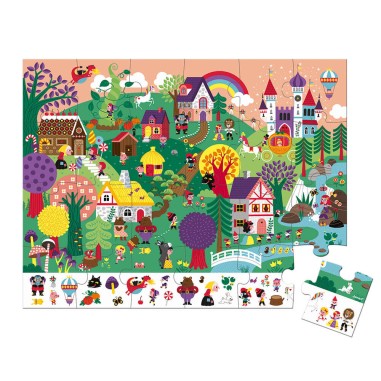 Puzzle d'observation les contes 24 pièces - Janod