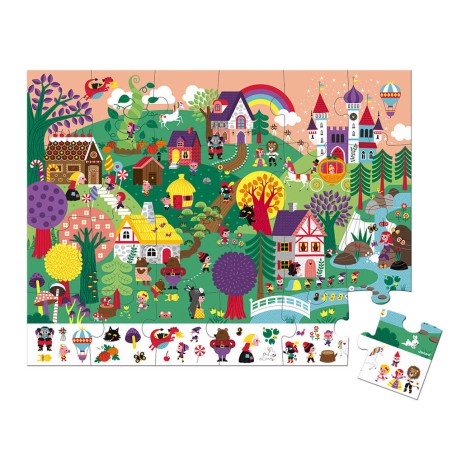 Puzzle d'observation les contes 24 pièces - Janod