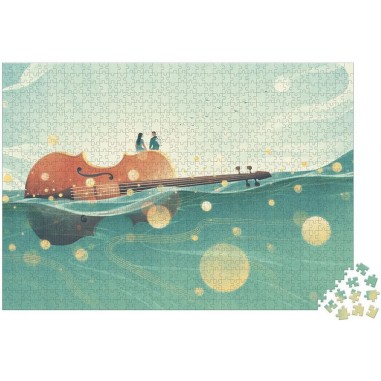 Puzzle romance en mer - 1000 pièces - Janod
