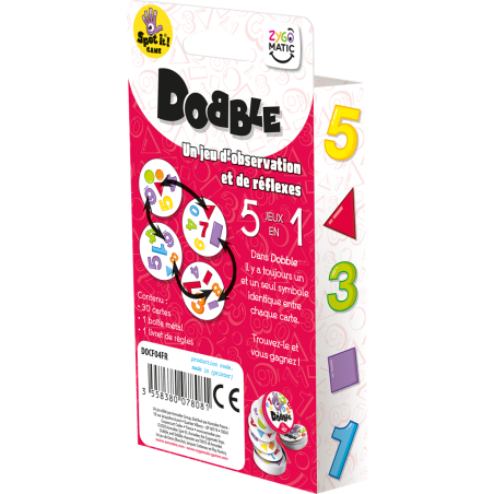 Dobble 123 - Jeu de société - Zygomatic