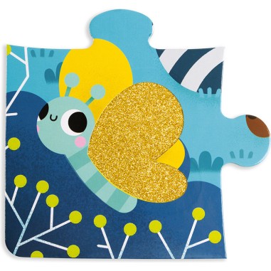 Puzzle tactile - Puzzle les animaux de la forêt carton 20 pièces - Janod