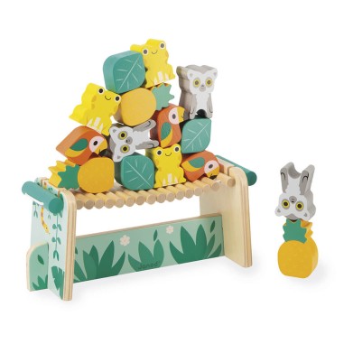 Jeu d'équilibre bois - Jeu de societe enfant 2 ans - Janod