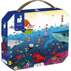 Puzzle Le Monde Sous-Marin 100 pièces : Puzzles 50 à 149 pièces - Janod