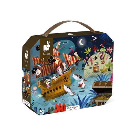 Puzzle La Chasse au Trésor 36 pièces : Puzzles 20 à 49 pièces - Janod