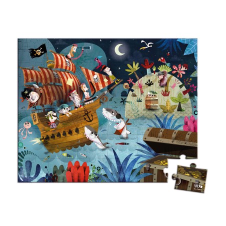 Puzzle La Chasse au Trésor 36 pièces : Puzzles 20 à 49 pièces - Janod