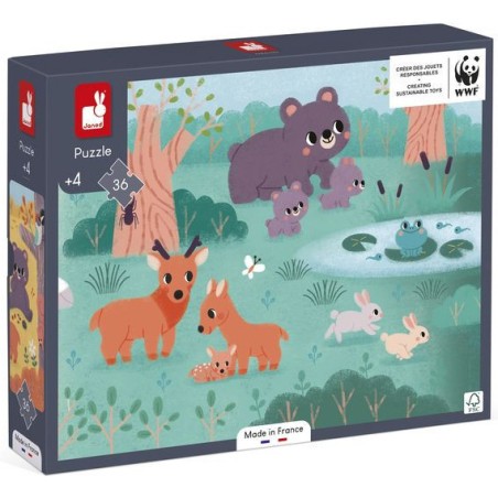 Puzzle panoramique Wwf 4 saisons 36 pcs - Janod