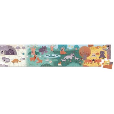 Puzzle panoramique Wwf 4 saisons 36 pcs - Janod