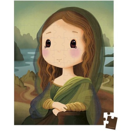 Puzzle enfant 100 pièces, puzzle art, puzzle enfant 6 ans - Janod