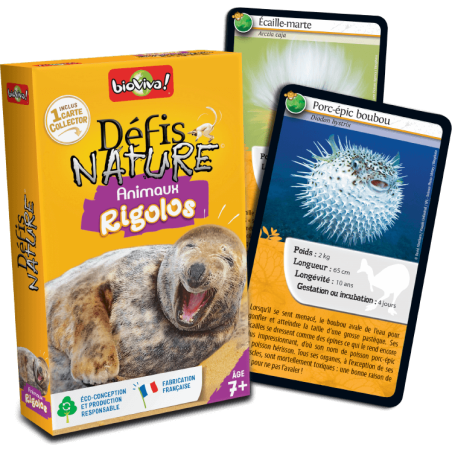 Défis Nature - Animaux rigolos - Jeux de société - Bioviva Editions